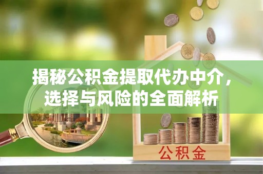 租房揭秘公积金提取代办中介，选择与风险的全面解析